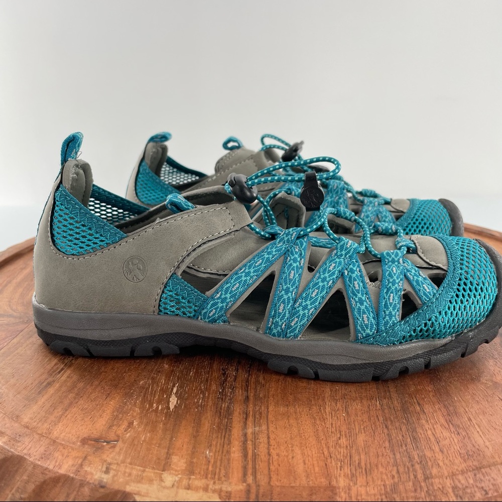 Northside Santa Rosa Closed Toe Sport Sandal teal/gray woman’s sz 7